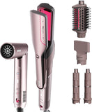 Shark HD430 FlexStyle Air Styling & Drying System, Powerful Hair Dryer Brush & Multi-Styler with Auto-Wrap Curlers, Paddle Brush, Oval Brush, Concentrator Attachment, Stone
