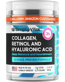Anti-Aging Face Moisturizer with Retinol, Collagen & Hyaluronic Acid - Made in USA - Moisturizer Face Cream for Women & Men - Firming & Hydrating Neck Cream - Day & Night Skin Care - 1.7 fl oz