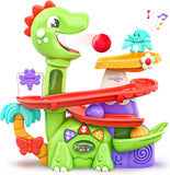 Move2Play, Air-Powered Dinosaur Ball Popper | 30+ Songs, Sayings, & Lights | Baby & Toddler Toys Ages 6 7 8 9 10 12+ Months | Boy & Girl Gift for 1, 2+ Year Olds | Birthday Present
