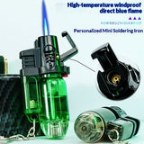 Mini Keychain Windproof Inflatable Portable Lighter