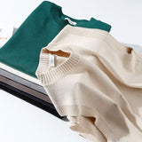 Mens Solid-Color Versatile Split Vest