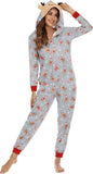 Adisputent Christmas Pajamas for Family Matching Cute Long Sleeve Couples Soft Sleepwear One Piece Funny Christmas Pjs Sets