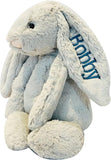 Embroidered Plush Bunny With Child'S Name HandMade Custom Plush Toy Child'S First Easter Gift