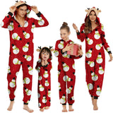Adisputent Christmas Pajamas for Family Matching Cute Long Sleeve Couples Soft Sleepwear One Piece Funny Christmas Pjs Sets