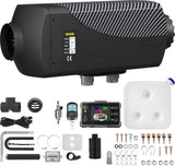 VEVOR 8KW Diesel Heater, DC12-24V, Fast Heating Diesel Air Heater, with Remote Control and Color Digital Display, 10L Fuel Tank, Low Noise, Voice Announcement, for RV, Truck, Boat and Trailer