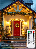 4 Pack 100 LED Fairy Lights Battery Operated with Remote, 33FT Waterproof Twinkle Lights with Timer & 8 Modes, Fairy String Light Outdoor Indoor for Bedroom Classroom DIY Christmas Decor (Warm White)