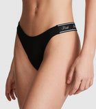 Victoria's Secret PINK Cotton Logo Thong Panty Pack, Panties for Women, Fall Basic Pack, M