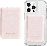 kate spade new york Morgan Magnetic Phone Wallet/Card Holder - Compatible with MagSafe Phones and Cases - Chalk Pink