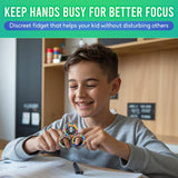 BUNMO Magnetic Rings Stocking Stuffers for Teens - Fidget Toys Adults - Stocking Stuffers for Boys - Magnetic Fidget Rings - Improved Stronger Magnets - Great Teen Gift - Multicolor