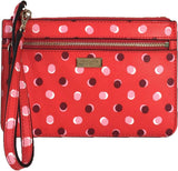 Kate Spade Shore Street Fiesta Dot Tinie Wristlet, Digital Red Multi