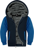 SWISSWELL Hooded Jacket for Boys Full Zip Ultra Soft Sherpa Fleece Hoodie Sweatshirt for Kids School Hooded Outerwear
