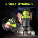 1500 ft-lbs/2000N.m High Torque Impact Wrench, 3/4 To 1/2 Brushless Impact Gun, Cordless 5.0Ah Battery, Fast Charger, Electric Impact Wrench for Heavy-duty Truck RV
