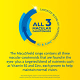 MacuShield Gold Eye Health Supplement - 90 Capsules with Lutein, Zeaxanthin & Antioxidants
