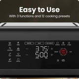 Chefman 12-Quart 6-in-1 Air Fryer Oven with Digital Timer, Touchscreen, and 12 Presets - Family Size Countertop Convection Oven, Dishwasher-Safe Parts