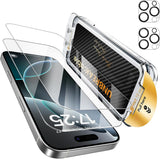 UNBREAKcable 2+2 Pack for iPhone 16 Pro Max Screen Protector & Lens Protector