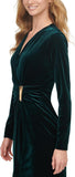 Calvin Klein Velvet Bar Dress Malachite 10