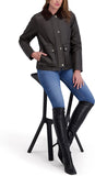 kensie womens Outerwear Waxed Cotton Barn Jacket