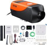VEVOR 8KW Diesel Heater, DC12-24V, Fast Heating Diesel Air Heater, with Remote Control and Color Digital Display, 10L Fuel Tank, Low Noise, Voice Announcement, for RV, Truck, Boat and Trailer