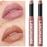 Jolilab 12Pcs Velvet Matte Lipstick Nude Matte Soft Dark Color Stick High Pigmented Long-Lasting Waterproof Lip Stick Lip Balm Beauty Cosmetics Gift for Girls and Women(01#-12#)