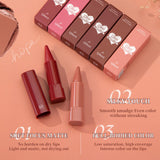 Jolilab 6PCS Lip Liner Lipstick Mini Set, Gradient Matte Nude Velvet Lip Liner Pencil High Pigmented Long Lasting Natural Smooth Lip Makeup Easy-to-Use Crayon Form and Cone Tip