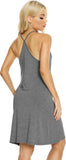 WiWi Slip Dress for Women Viscose from Bamboo Spaghetti Strap Lingerie Sexy Nightgowns Plus Size Sleep Chemise S-4X
