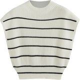 CIDER Women's Casual Sleeveless Knit Vest Sweater Pullover Stylish and Comfortable Plus Size