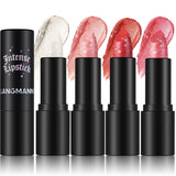 Jolilab Sparkling Lip Gloss, Long Lasting Waterproof Moisturizer Lip Balm Glitter Shimmer Metallic Lipstick, Diamond Shiny Bold Glow Goth Lipstick for Women Girls, Non-sticky (1, 07#)
