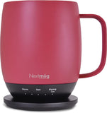 Nextmug - Temperature-Controlled, Self-Heating Coffee Mug (Black - 14 oz.)