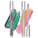 Jolilab Metallic Liquid Chameleon Eyeshadow, Multi-Dimensional Eye Looks, Long-lasting Holographic Glitter Multichrome Eyeshadows Makeup (#Peacock+Wonder+Ember)