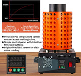 GTE Gold Melting Furnace – 1+3 KG Electric Digital Smelting Kiln Kit, 1800W 2100°F for Gold Silver Copper Aluminum (110V)