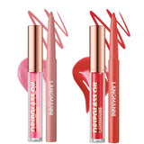 Jolilab Matte Lip Liner Lip Oil Set, Lip Makeup Set Natural Smooth Long-Lasting And Hydrating Beauty Daily Cosmetics Gift for Girls Easy-to-Use（12pcs）