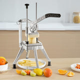 VEVOR Commercial Vegetable Chopper w/ 4 Replacement Blades, Stainless Steel French Fry Cutter Potato Dicer & Fruit Slicer for Restaurants & Home Kitchen