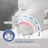 Chicco Orthodontic Pacifier for Newborns - Silicone, 0-2 Months, 2-Pack