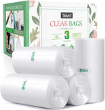 10 Gallon 200 Counts Extra Strong Trash Bags Tall Kitchen Garbage Bags by Teivio, 9 Gallon 10 Gallon,Bathroom Trash Can Bin Liners, Intended for Home,Plastic Bags for office kitchen Garden,Black