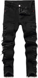 FREDD MARSHALL Boy's Skinny Fit Ripped Destroyed Distressed Fashion Kids Denim Jeans Pants