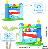 Hammer Montessori Toddler Toys, Interactive Musical Toy for 1-2 Year Old Boys & Girls,STEM Educational Toy with English & Spanish, for Ages 6-9,9-12,12-18,18-24+ Months