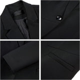 MODFUL Women's 2 Piece Business Suit Pant Set Slim Fit One Button Blazer Jacket Lady Work Suit for Office