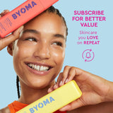BYOMA Universal Skincare Heroes (5-Piece Kit) - Skincare Gift Set with Jelly Cleanser, Milky Toner, Hydrating Serum, Gel Cream & SPF 50 - Skin Barrier Repair Gift Set with Makeup Bag