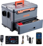 VEVOR Diesel Heater 8KW, DC 12V/24V, All in One Portable Diesel Air Heater with Bluetooth APP Control, Remote Control and LCD Screen, 1.9 Gal Fuel Tank for Trucks, Vans, RVs, Campers, and Garages