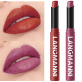 Jolilab 12Pcs Velvet Matte Lipstick Nude Matte Soft Dark Color Stick High Pigmented Long-Lasting Waterproof Lip Stick Lip Balm Beauty Cosmetics Gift for Girls and Women(01#-12#)