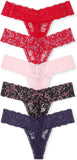 Victoria's Secret Women's Lace Thong Underwear, Panties for Women, Multi Pack (XS-XXL)