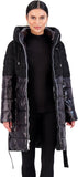 Vince Camuto Hooded Women's Puffer Jacket Womens Winter Coat with Removable Belt