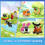 HOGOKIDS 60 Kinds Party Favors for Kids, 20 Pack 3-in-1 Animals Building Block Toy Sets for Goodie Bags Stocking Stuffer Classroom Prizes Birthday Christmas Easter Gifts for Boys Girls Ages 6-12+