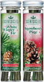 Scentsicles White Winter Fir Scented Christmas Tree Ornaments - 2 Bottles (12 Sticks Total)