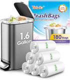 10 Gallon 200 Counts Extra Strong Trash Bags Tall Kitchen Garbage Bags by Teivio, 9 Gallon 10 Gallon,Bathroom Trash Can Bin Liners, Intended for Home,Plastic Bags for office kitchen Garden,Black