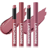 Jolilab 12Pcs Velvet Matte Lipstick Nude Matte Soft Dark Color Stick High Pigmented Long-Lasting Waterproof Lip Stick Lip Balm Beauty Cosmetics Gift for Girls and Women(01#-12#)