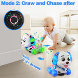 HumorPlay Musical Puppy Baby Toy 6-12-18 Month, Crawling & Walking Toys for 1 Year Old Boy Girl Gifts, Birthday Gift for 1 Year Old Boy Toy, Bilingual Infant Present for 6 7 8 9 10 Month