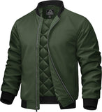 7DAY'S Mens Bomber Jackets Casual Fall Winter Warm Windbreaker Full Zip Windproof Outwear Color-Blocking Coats
