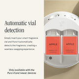 Pura & Simplicity Home Scent Refill - Smart Air Diffuser - Up to 120-Hours of Luxury Fragrance per Refill - Home Essential - Clean & Safe Diffuser Fragrance - 2 Pack, Apple