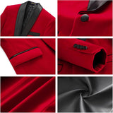 Boys Velvet Suits Slim Fit Tuxedo 2 Piece Kids Blazer Jacket Pants Formal Sizes 4-20 Fashion Ring Bearer Outfit for Wedding